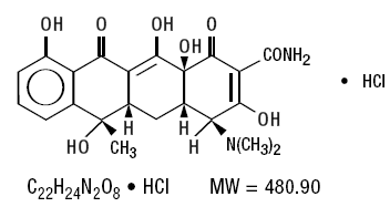 SUMYCIN (Tetracycline Hydrochloride) structural formula illustration