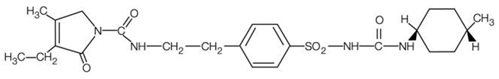 AMARYL (glimepiride) Structural Formula Illustration