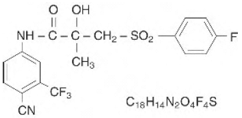 CASODEX® (bicalutamide) Structural Formula Illustration