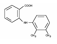 Ponstel® (mefenamic acid) structural formula illustration
