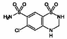 MICROZIDE® (hydrochlorothiazide) structural formula illustration