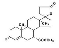 Aldactone ® (spironolactone) Structural Formula Illustration