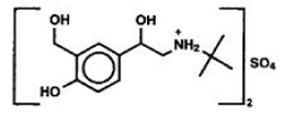PROVENTIL® HFA (albuterol sulfate) - Structural Formula Illustration