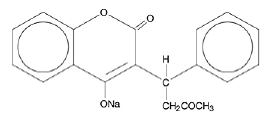 COUMADIN® (warfarin sodium) Structural Formula Illustration